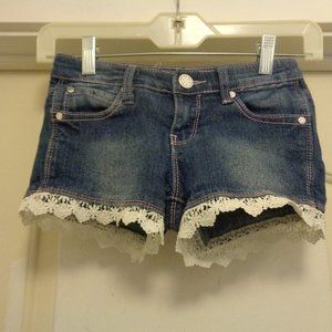 FREE PLANET GIRLS SHORTY SHORTS W LACE 8
